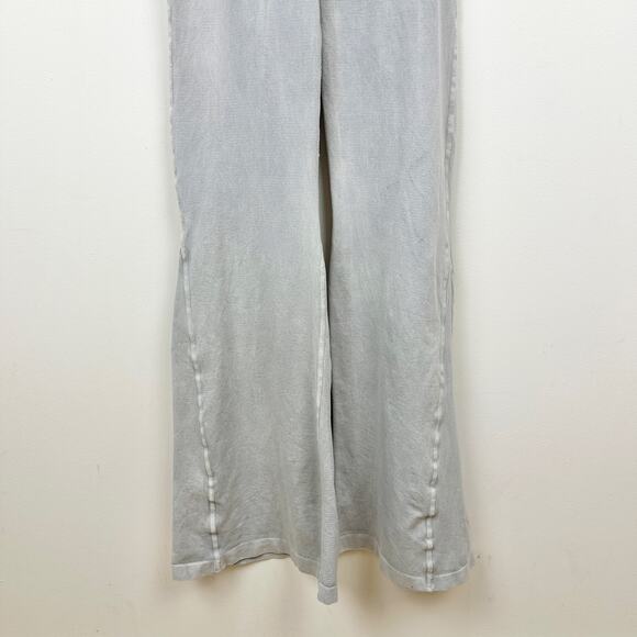 Free People Good Karma Flared Jumpsuit Athleisure Active Stretch Pilates Gray XS - Picture 8 of 11